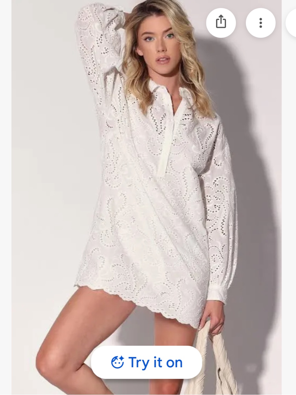 Walter Baker White Lauraine Dress